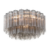 Crystorama - ADD-321-CH-SM - Seven Light Flush Mount - Addis - Polished Chrome