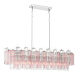 Crystorama - ADD-317-CH-SP - 14 Light Linear Chandelier - Addis - Polished Chrome