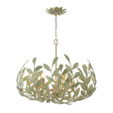 Crystorama - 566-CT - Five Light Chandelier - Broche - Champagne Green Tea