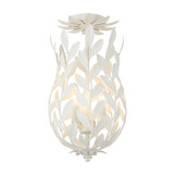 Crystorama - 563-MT_CEILING - Three Light Semi Flush Mount - Broche - Matte White
