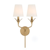 Crystorama - 562-GA - Two Light Wall Sconce - Broche - Antique Gold