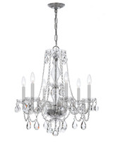 Crystorama - 5086-CH-CL-I - Six Light Chandelier - Traditional Crystal - Polished Chrome