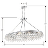 Crystorama - 279-CH - Eight Light Chandelier - Calypso - Polished Chrome