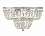 Crystorama - 718-CH-CL-MWP - Four Light Flush Mount - Waltham - Polished Chrome