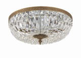 Crystorama - 716-OB-CL-MWP - Three Light Flush Mount - Waltham - Olde Brass