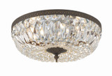Crystorama - 716-EB-CL-MWP - Three Light Flush Mount - Waltham - English Bronze
