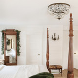 Crystorama - 716-EB-CL-MWP - Three Light Flush Mount - Waltham - English Bronze