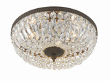 Crystorama - 716-EB-CL-MWP - Three Light Flush Mount - Waltham - English Bronze
