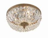Crystorama - 712-OB-CL-MWP - Three Light Flush Mount - Waltham - Olde Brass