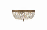 Crystorama - 712-OB-CL-MWP - Three Light Flush Mount - Waltham - Olde Brass