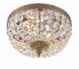 Crystorama - 710-OB-CL-MWP - Two Light Flush Mount - Waltham - Olde Brass