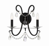 Crystorama - 6822-MK-CL-MWP - Two Light Wall Sconce - Othello - Matte Black