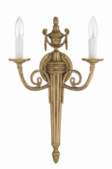Crystorama - 662-MB - Two Light Wall Sconce - Loxley - Matte Brass