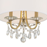 Crystorama - 6623-VG-CL-SAQ - Three Light Chandelier - Othello - Vibrant Gold