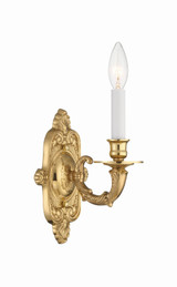 Crystorama - 641-PB - One Light Wall Sconce - Marlowe - Polished Brass
