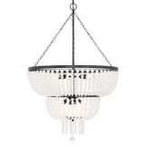 Crystorama - 610-MK - Eight Light Chandelier - Rylee - Matte Black