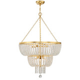 Crystorama - 610-GA - Eight Light Chandelier - Rylee - Antique Gold