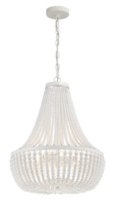 Crystorama - 608-MT - Six Light Chandelier - Rylee - Matte White
