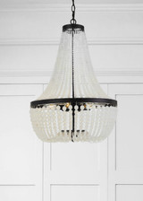 Crystorama - 608-MK - Six Light Chandelier - Rylee - Matte Black