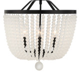 Crystorama - 604-MK-FR_CEILING - Four Light Semi Flush Mount - Rylee - Matte Black