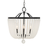 Crystorama - 604-MK-FR - Four Light Chandelier - Rylee - Matte Black