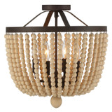 Crystorama - 604-FB_CEILING - Four Light Semi Flush Mount - Rylee - Forged Bronze