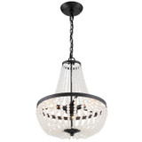 Crystorama - 603-MK - Three Light Chandelier - Rylee - Matte Black
