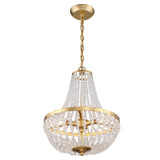 Crystorama - 603-GA - Three Light Chandelier - Rylee - Antique Gold