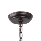 Crystorama - 585-EB-GA - Six Light Chandelier - Luna - English Bronze + Antique Gold