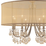 Crystorama - 5628-AB - Eight Light Chandelier - Hampton - Antique Brass