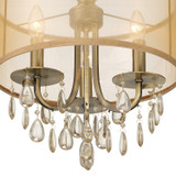 Crystorama - 5623-AB - Three Light Mini Chandelier - Hampton - Antique Brass