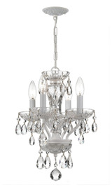 Crystorama - 5534-WW-CL-I - Four Light Mini Chandelier - Welton - Wet White