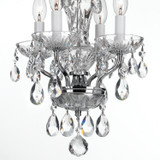 Crystorama - 5534-CH-CL-MWP - Four Light Mini Chandelier - Welton - Polished Chrome