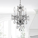 Crystorama - 5534-CH-CL-I - Four Light Mini Chandelier - Welton - Polished Chrome