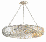 Crystorama - 538-SA - Eight Light Pendant - Broche - Antique Silver