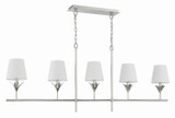 Crystorama - 537-SA - Five Light Chandelier - Broche - Antique Silver