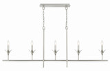 Crystorama - 537-SA - Five Light Chandelier - Broche - Antique Silver