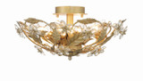 Crystorama - 5316-GL - Six Light Semi Flush Mount - Paris Market - Gold Leaf