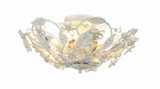Crystorama - 5316-AW - Six Light Semi Flush Mount - Paris Market - Antique White