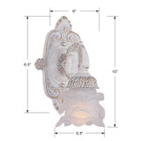 Crystorama - 5221-AW - One Light Wall Sconce - Mayfield - Antique White