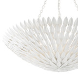 Crystorama - 519-MT - Eight Light Chandelier - Broche - Matte White