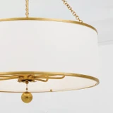Crystorama - 515-GA - Eight Light Chandelier - Broche - Antique Gold