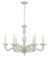 Crystorama - 5126-AW - Six Light Chandelier - Paris Market - Antique White