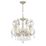 Crystorama - 5115-OS-CL-SAQ - Six Light Chandelier - Regis - Olde Silver