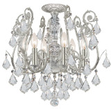 Crystorama - 5115-OS-CL-S - Six Light Chandelier - Regis - Olde Silver