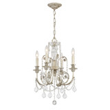 Crystorama - 5114-OS-CL-S - Four Light Mini Chandelier - Regis - Olde Silver