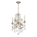 Crystorama - 5114-OS-CL-S - Four Light Mini Chandelier - Regis - Olde Silver