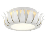 Crystorama - 510-MT - Three Light Flush Mount - Broche - Matte White