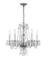Crystorama - 5085-CH-CL-S - Five Light Chandelier - Traditional Crystal - Polished Chrome