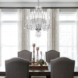 Crystorama - 5080-CH-CL-S - Ten Light Chandelier - Traditional Crystal - Polished Chrome